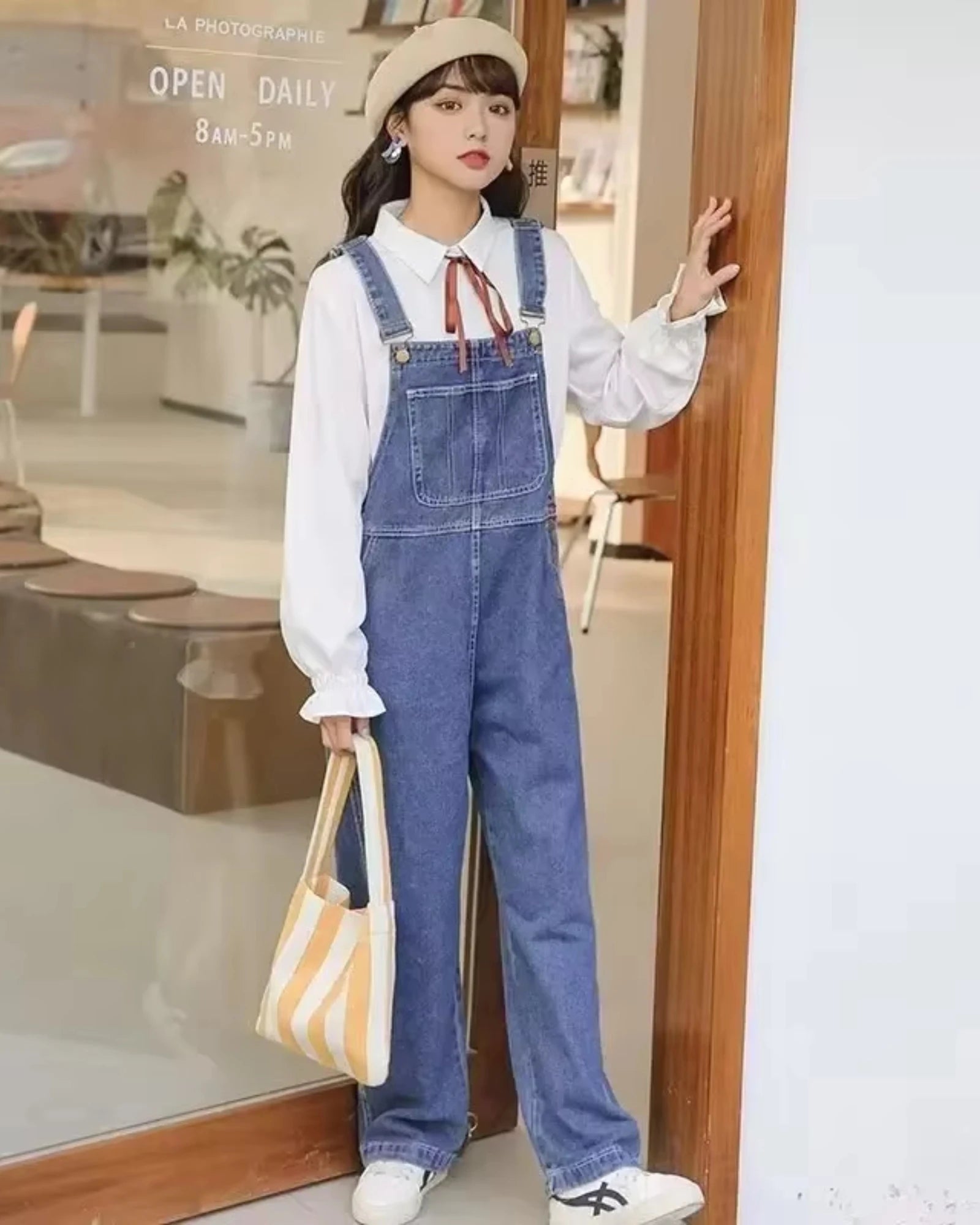 Salopette AmericanOne Bleu Retro