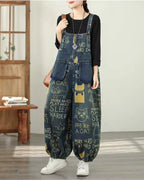 Salopette Motifs Imprimé Style Coréen