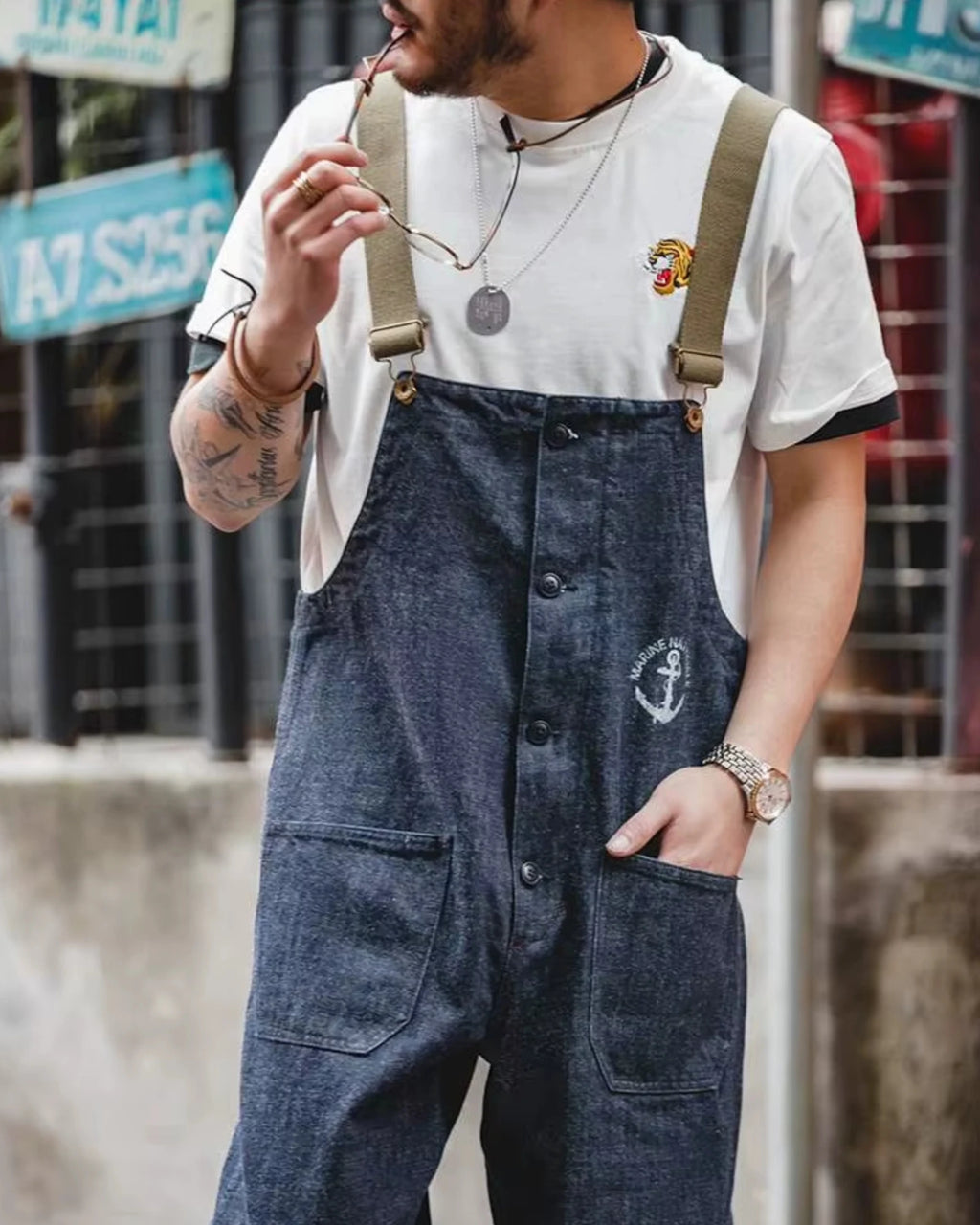 Salopette Marin Jean Cargo