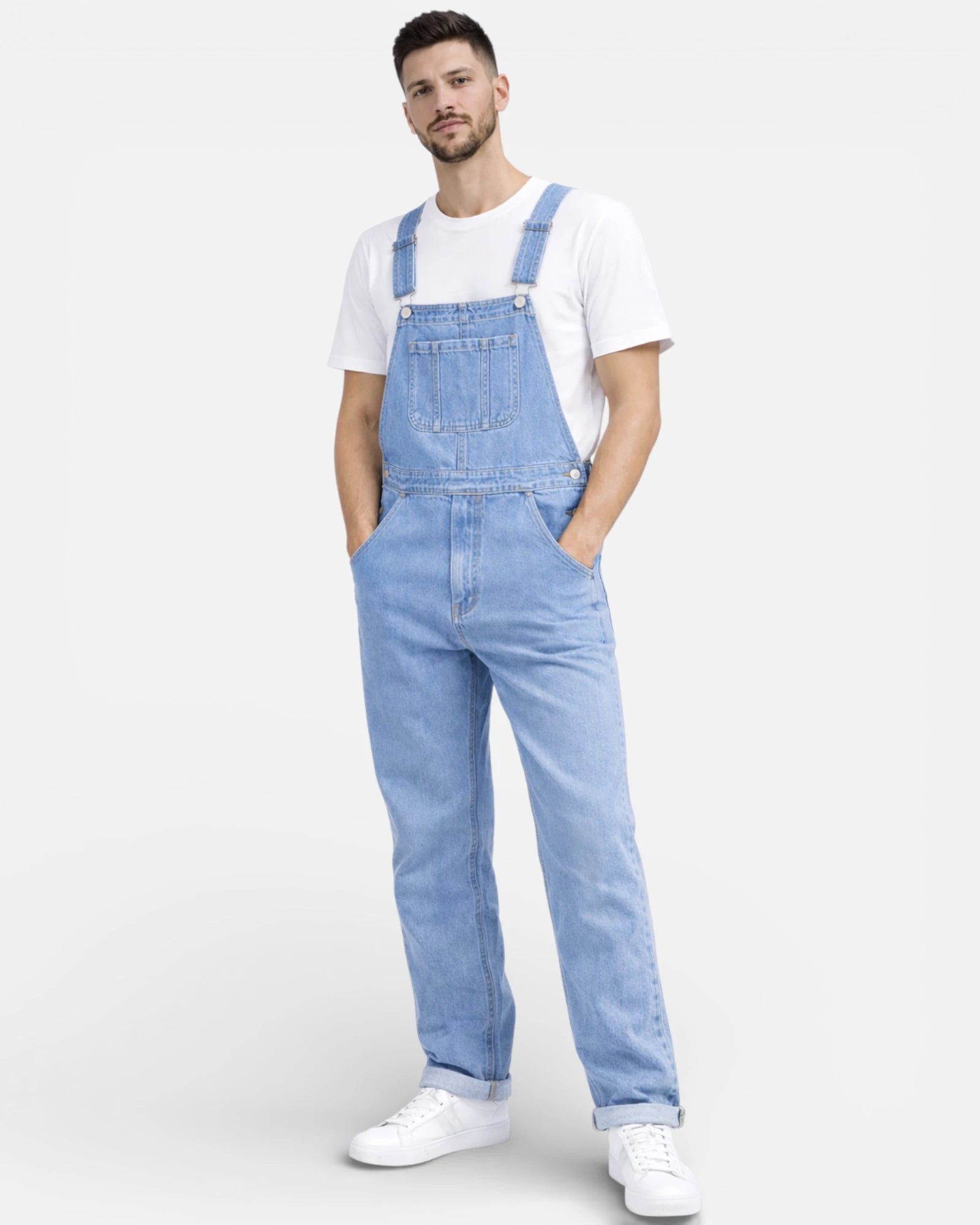 Salopette Résistante Homme Bleu