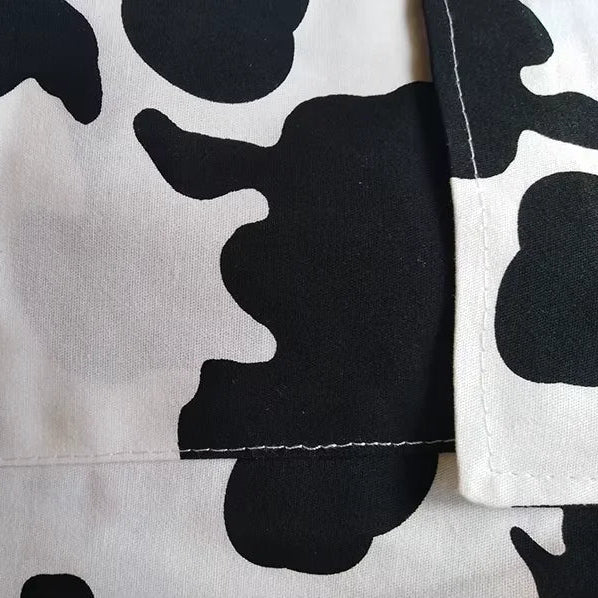 Salopette Décontracté Noir & Blanc
