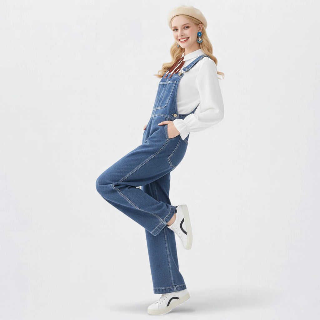 Salopette AmericanOne Bleu Retro