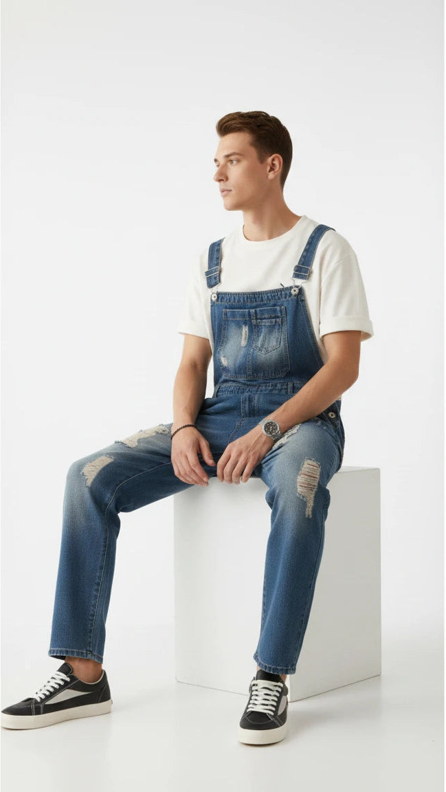 Salopette Denim Déchiré Streetfit